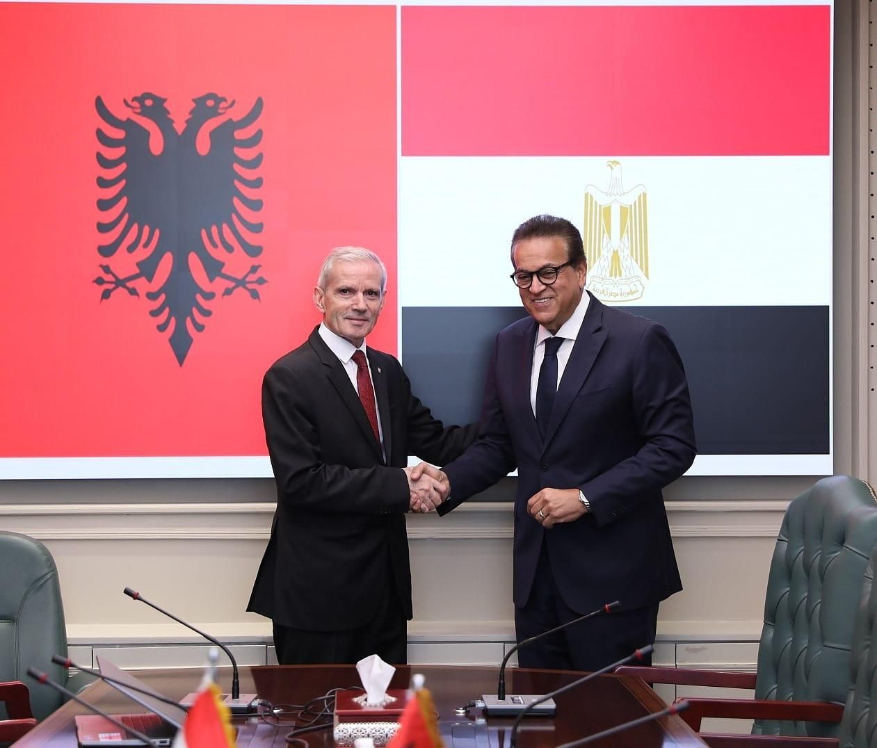 نائب رئيس الوزراء وزير الصحة يبحث مع سفير جمهورية ألبانيا بالقاهرة سبل تعزيز التعاون في القطاع الصحي - الخليج الان