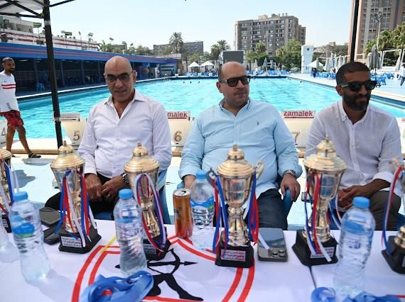 ياسر إدريس يشهد ختام بطولة الجمهورية للغطس بنادي الزمالك - الخليج الان