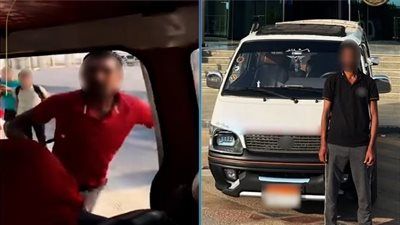ضبط سائق ميكروباص حاول الاعتداء على راكب بقطعة حديدية في الجيزة - الخليج الان