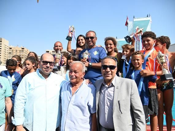 ياسر إدريس يشهد ختام بطولة الجمهورية للغطس بنادي الزمالك - الخليج الان