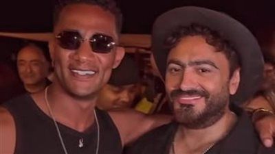 أغنية الذوق العالي إهداء لـ محمد منير.. تفاصيل لقاء محمد رمضان وتامر حسني وغنائهما سويًا - الخليج الان