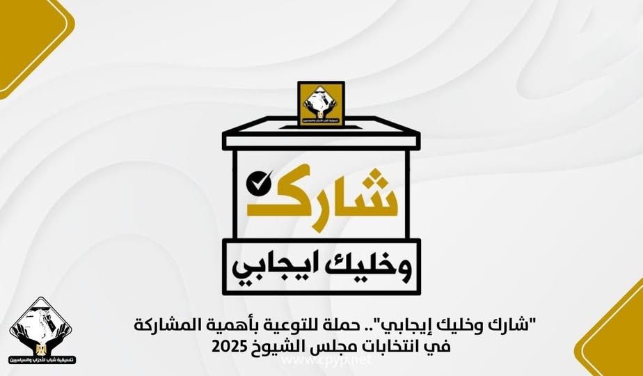 "شارك وخليك إيجابي".. حملة للتوعية بأهمية المشاركة في انتخابات مجلس الشيوخ 2025 - الخليج الان