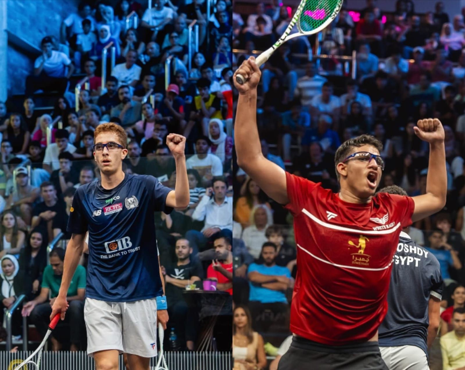 نهائي مصري خالص في بطولة العالم للإسكواش للناشئين والناشئات.. ومصر تضمن التتويج باللقب - الخليج الان