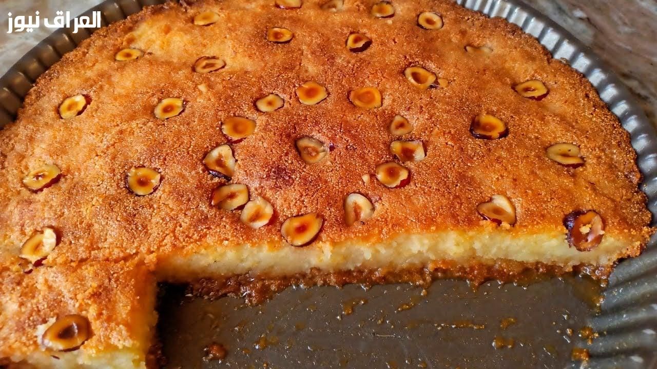 حلى طاسة .. عمل بسبوسة الطاسة سهله وسريعة