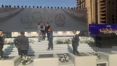 بالصور استعدادت مؤتمر حزب الجبهة الوطنية لدعم مرشحيه بانتخابات الشيوخ في الجيزة - الخليج الان
