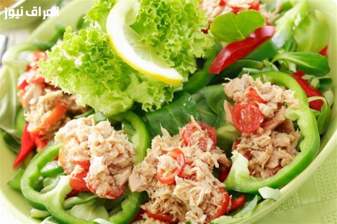 وجبة دايت كاملة في طبق واحد.. سلطة كينوا بالتونة والخضار بزيت الزيتون من غير ولا نقطة دسم زايد