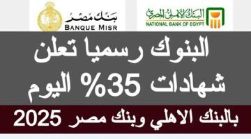 “بعد تثبيت سعر الفائدة” عوائد شهادات البنك الاهلى المصري 2025 الجديدة.. متاحة بجميع الفروع