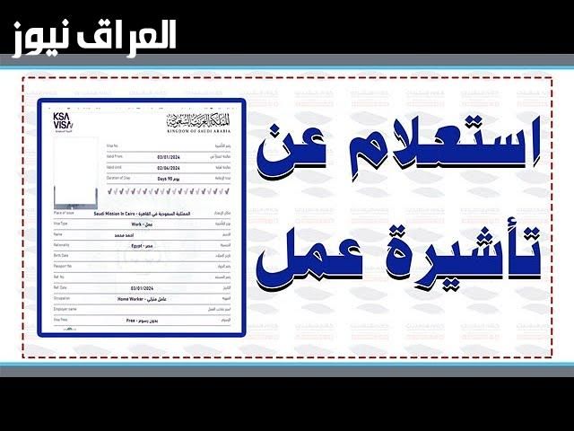 مفيش أسهل من كده.. خطوات الحصول على تأشيرة عمل بالسعودية 1446 شغل مضمون