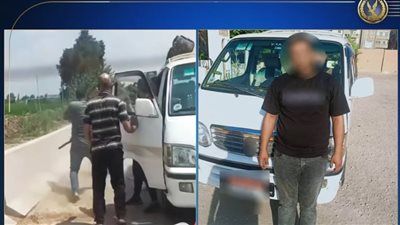 الأمن يكشف ملابسات فيديو "سائق الميكروباص والقطعة الحديدية" بالغربية - الخليج الان