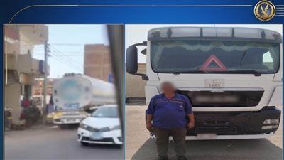 الداخلية تضبط قائد سيارة نقل بترولية بعد سيره عكس الاتجاه بالجيزة - الخليج الان