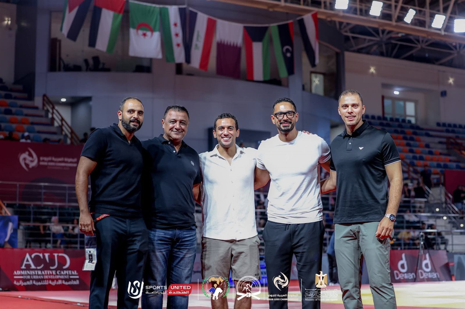 مطيع والجندي وسالم وعبد الستار يتابعون منافسات البطولة العربية للجودو بالإسكندرية - الخليج الان