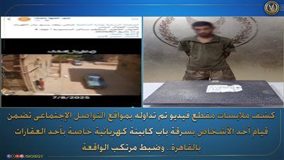 ضبط متهم بسرقة باب كابينة كهربائية بالمقطم - الخليج الان