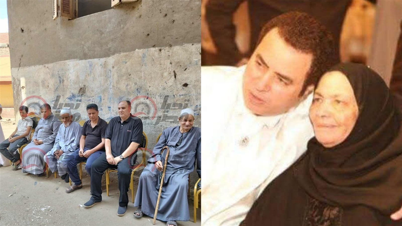 أهالي قرية نجريج يتلقون العزاء في والدة الفنان صبحي خليل.. صور - الخليج الان