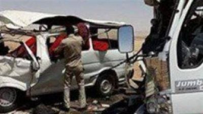 مصرع 3 أشخاص وإصابة 12 آخرين في حادث بالوادي الجديد - الخليج الان