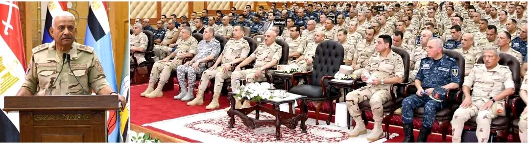 وزير الدفاع يلتقى بعدد من مقاتلى المنطقة الشمالية العسكرية - الخليج الان