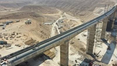 افتتاح كوبري «مسار النيل» أول جسر للقطار الكهربائي السريع فوق نهر النيل - الخليج الان