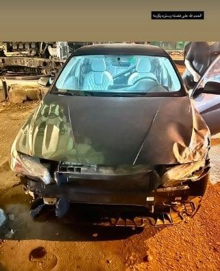 الحمدلله على فضله وستره وكرمه.. محمد سيحا حارس النادي الأهلي يتعرض لحادث سير - الخليج الان