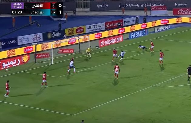 الدوري المصري الممتاز: وليد الكرتي يسجل الهدف الثاني لبيراميدز في مرمى الأهلي في الدقيقة 67 - الخليج الان