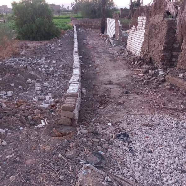 إزالة سور في المهد وإستكمال ترميم البلدورات بطريق الحزام الأخضر بحي شمال بمدينة الأقصر - الخليج الان