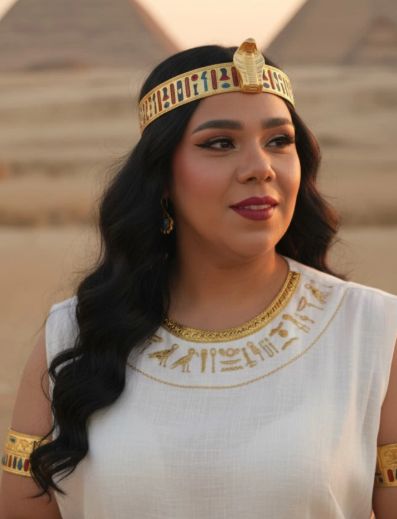 بالزي الفرعوني.. شيماء سيف تشارك جمهورها إطلالة جديدة - الخليج الان