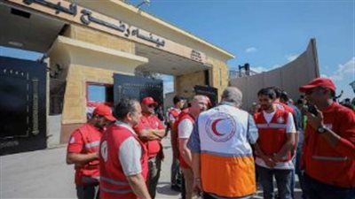 الهلال الأحمر: إدخال أكثر من 500 ألف طن مساعدات لقطاع غزة - الخليج الان