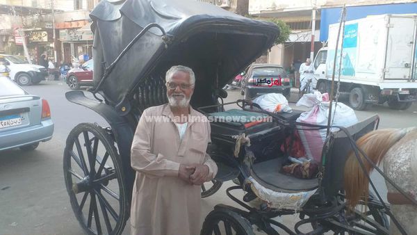 68 سنة شقى وكفاح.. حكاية “عم قطب” سائق حنطور بكفر الشيخ: بشتغل 9 ساعات في اليوم علشان محتاجش لحد (فيديو وصور)