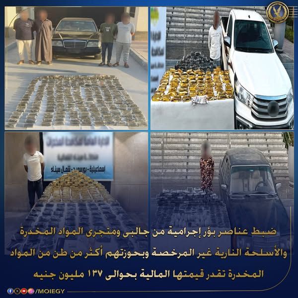 ضبط 137 مليون بحوزة بؤر إجرامية تخصصت في جلب المواد المخدرة - الخليج الان