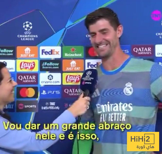 كورتوا يوضح الفرق بين أنشيلوتي وتشابي .. ويكشف ما سيفعله اذا رأى الايطالي