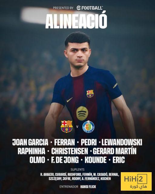 تشكيلة برشلونة الرسمية امام خيتافي