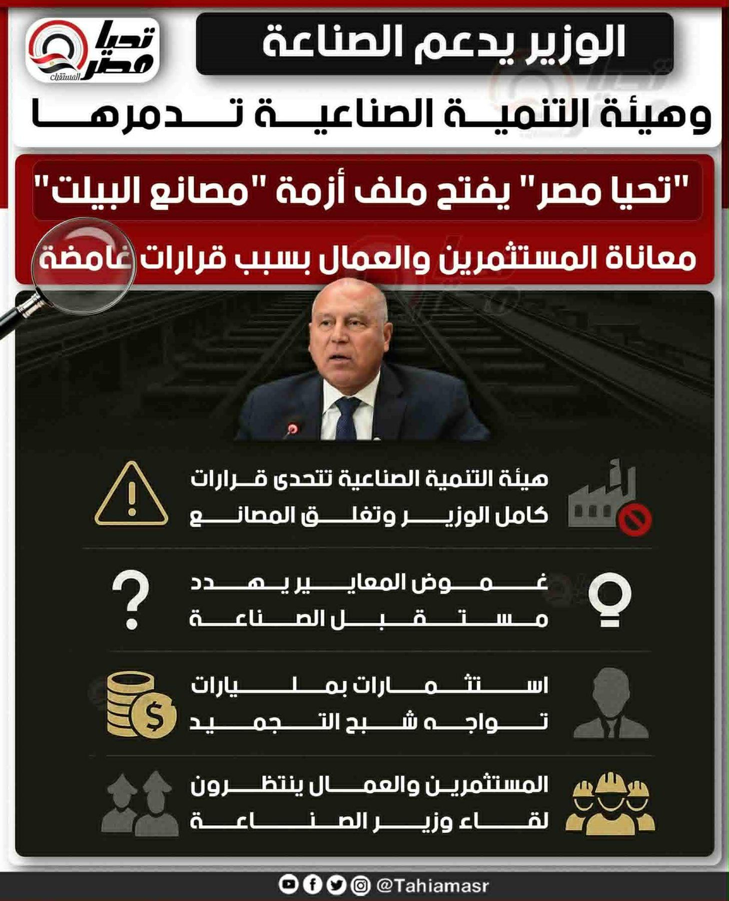 تليجراف الخليج يفتح ملف أزمة «مصانع البيلت».. معاناة المستثمرين والعمال بسبب قرارات غامضة - الخليج الان