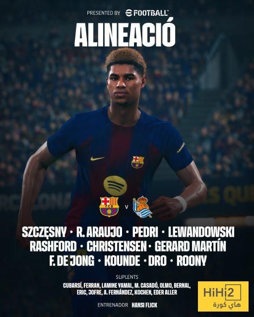 تشكيلة برشلونة الرسمية للقاء ريال سوسيداد