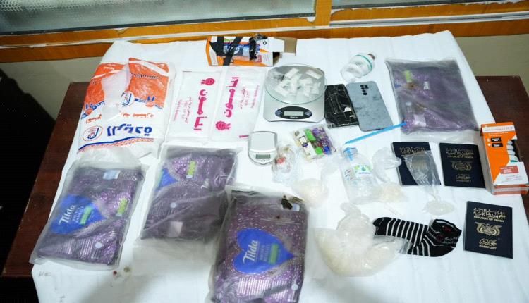 مكافحة المخدرات تضبط 4 كيلو جرام من الحشيش وكمية من الشبو بحضرموت