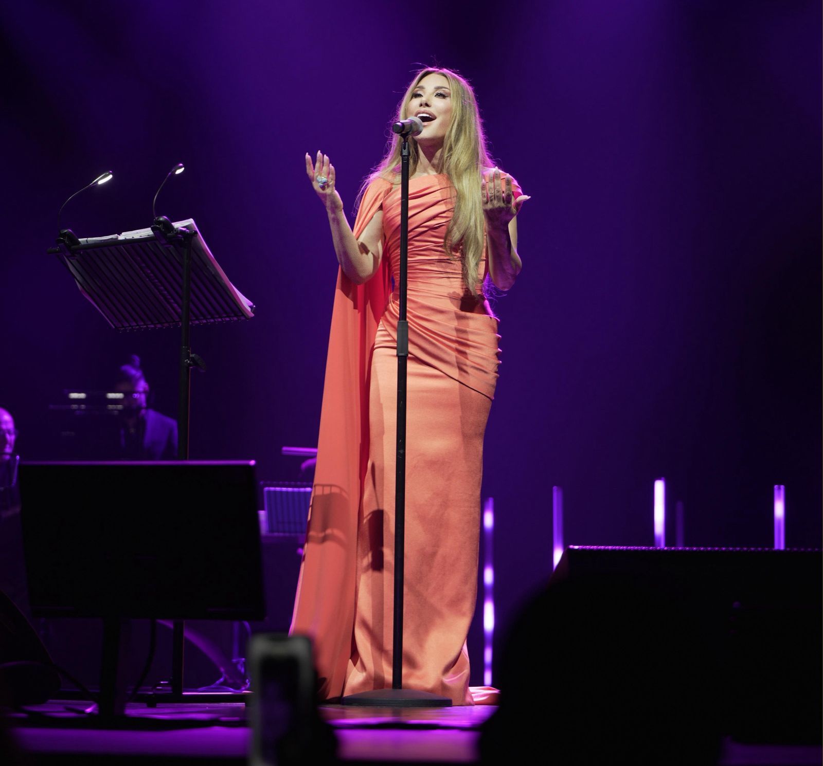 كامل العدد.. نجوى كرم تتألق في حفل غنائي ضخم بـ أوبرا دبي - الخليج الان