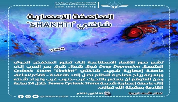 الأرصاد تكشف عن تطور المنخفض الجوي في بحر العرب إلى عاصفة إعصارية