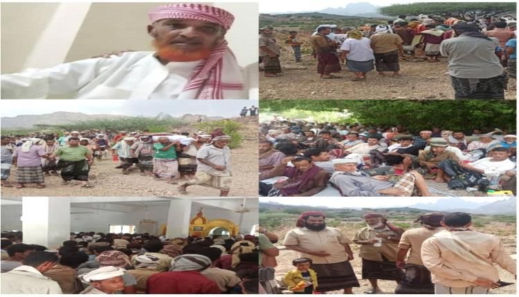 لحج.. المسيمير تشيع أحد أبرز رجالاتها القبلية والاجتماعية الشيخ سعد حسن طاهر