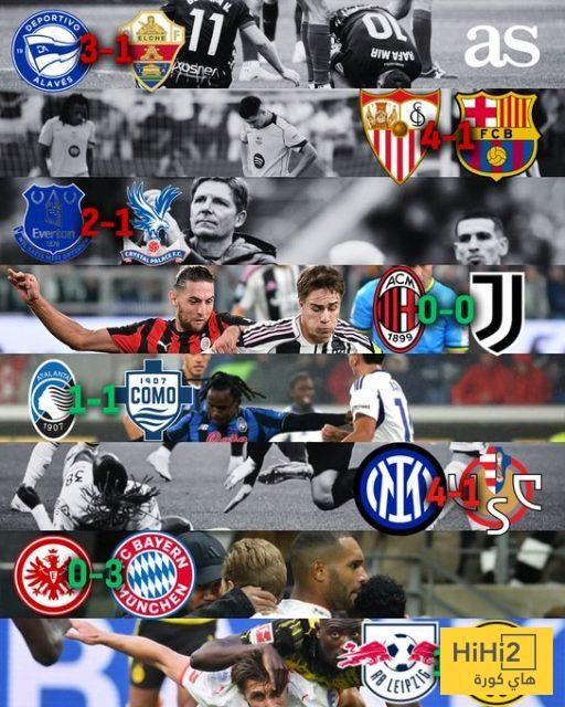 برشلونة يسقط والفرق الألمانية والإيطالية تستمر في السباق