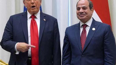 ترامب: الرئيس السيسي زعيم قوي..ومصر بذلت جهد لإنهاء الحرب في غزة - الخليج الان