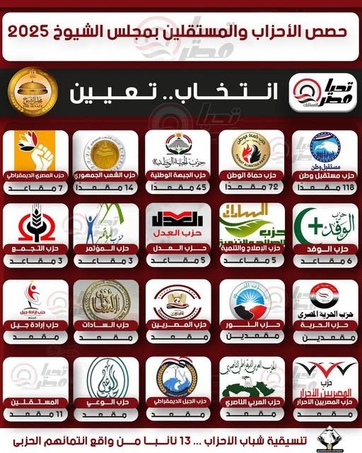 بمقعد واحدد.. حزب العربي الناصري يتواجد تحت قبة مجلس الشيوخ 2025 - الخليج الان