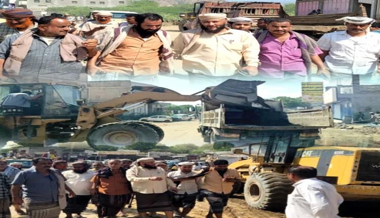 مدير عام طور الباحة يدشن المرحلة الثانية من رصف الشارع الرئيسي بالمديرية