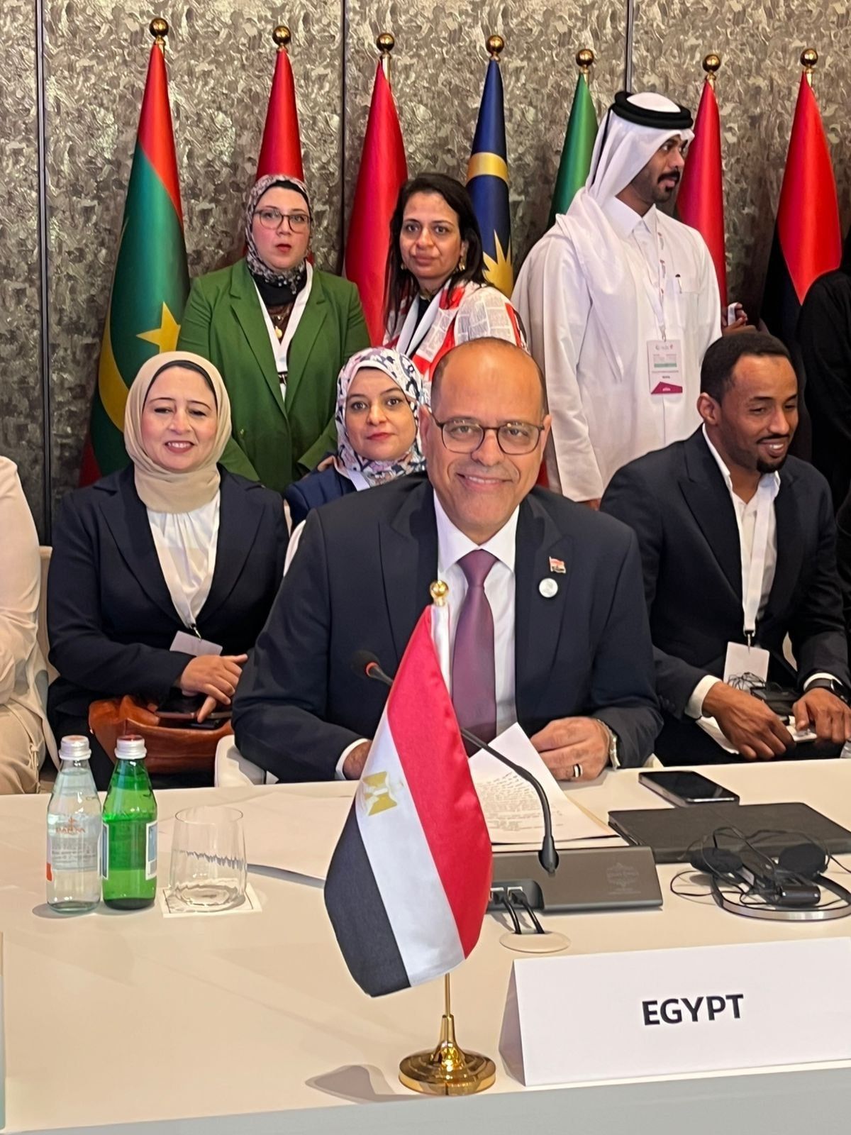 وزير العمل يشارك في الجلسة الافتتاحية للمؤتمر الإسلامي لوزراء العمل في الدوحة - الخليج الان