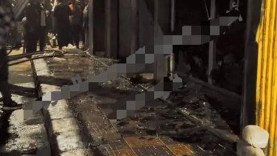 نشوب حريق في محل أحذية بشارع الحسيني بالمنيا - الخليج الان