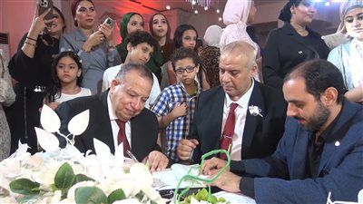 نجل الزميل صالح شلبي يحتفل بزفافه وسط حضور لكبار المسؤولين ورموز السياسة - الخليج الان