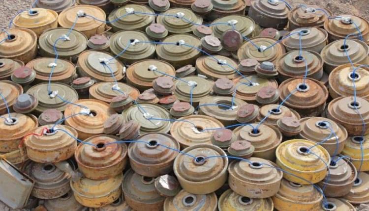 "مسام" ينزع 815 لغماً خلال الأسبوع الثاني من شهر أكتوبر زرعتها المليشيات الحوثية