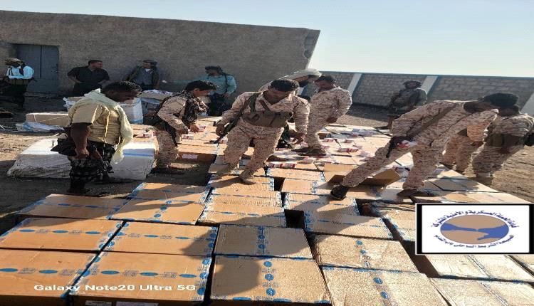 الحملة الأمنية بالصبيحة تحبط تهريب مليون وثمانين ألف حبة مخدرة