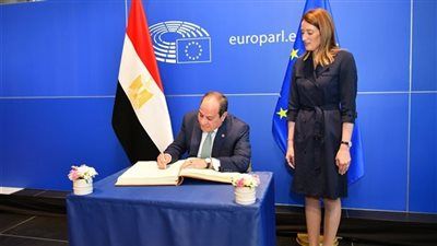السيسي: نُقدّر الموقف المشرف للبرلمان الأوروبي الداعم للقضية الفلسطينية - الخليج الان