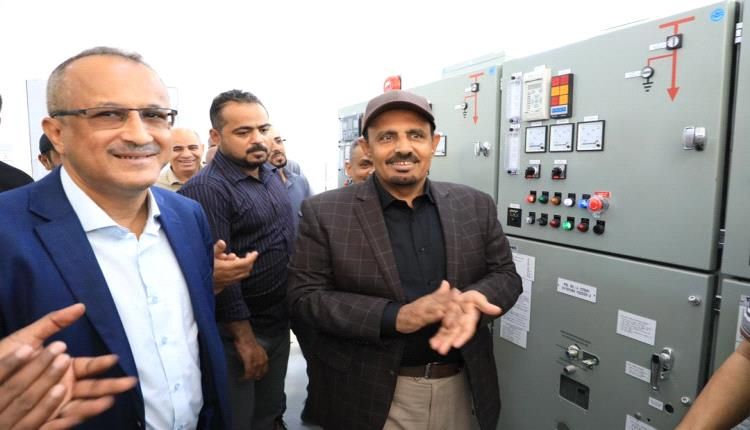 تدشين مشاريعًا كهربائية حيوية بقدرة 61.5 ميجافولت أمبير بحضرموت