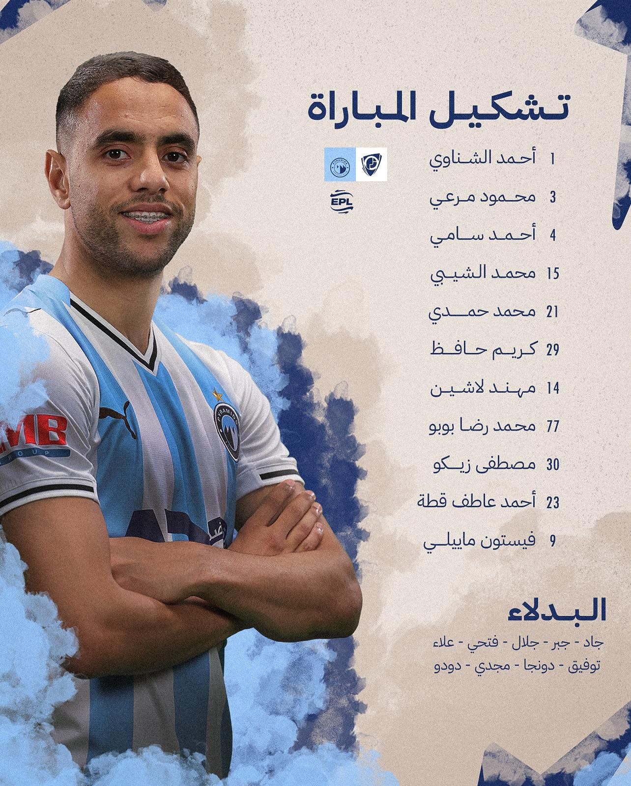 تشكيل بيراميدز في مباراة بتروجت.. الشناوي أساسي وماييلي يقود الهجوم - الخليج الان