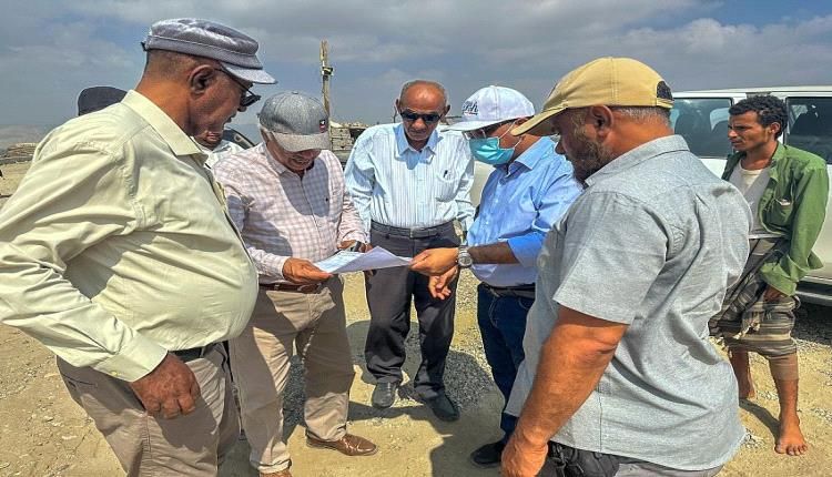 الوقوف على مستوى الإنجاز في مشروع سد حسّان الإستراتيجي بأبين