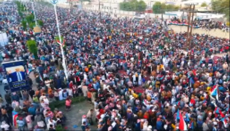 لقطات "درون" مذهلة لمليونية النصر وإعلان دولة الجنوب في سيئون