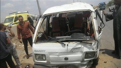 إصابة 7 أشخاص في حادث انقلاب سيارة سوزوكي بالمنوفية - الخليج الان